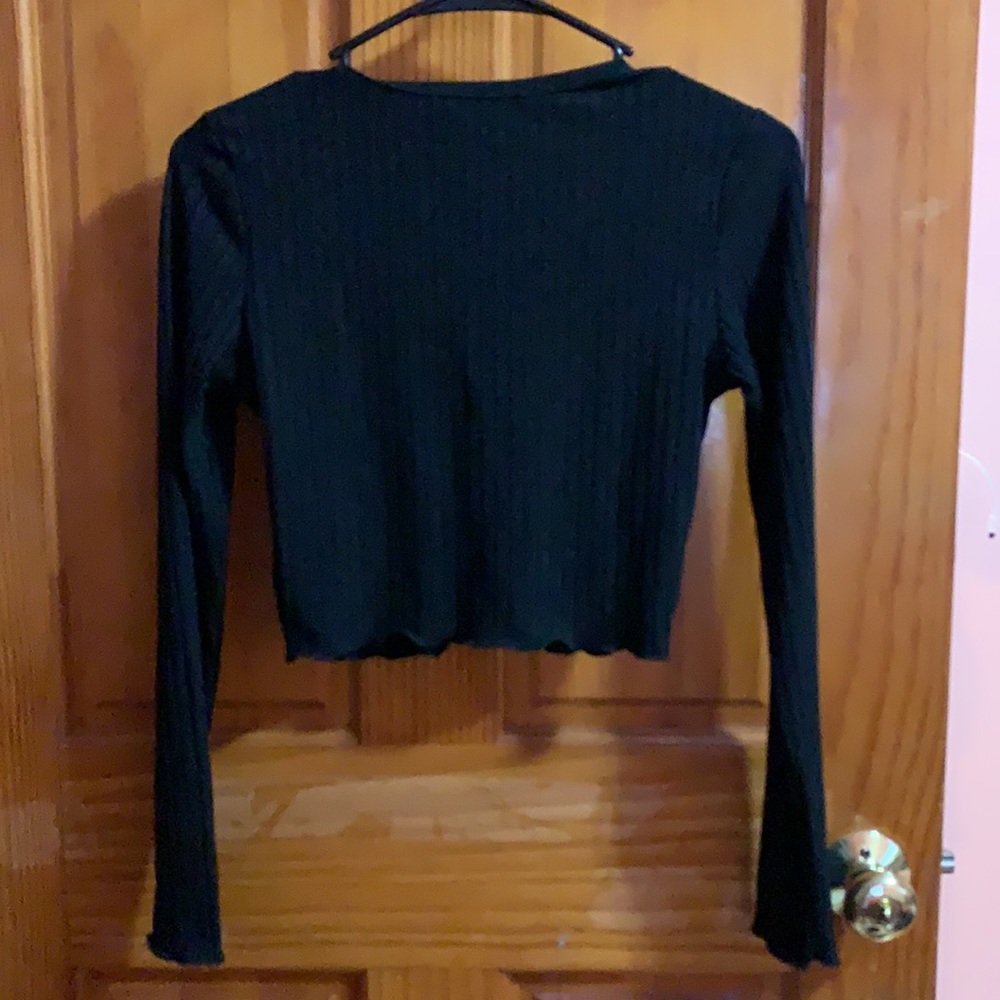 NWOT Long Sleeve Crop Top - Picture 2 of 2